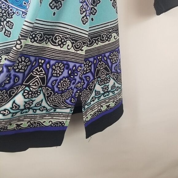 JM COLLECTION TUNIC TOP W/CHAIN DETAIL. SZ L - Picture 12 of 16